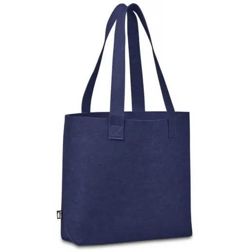 Okiyo Yoongi Recycled PET Felt Shopper Navy